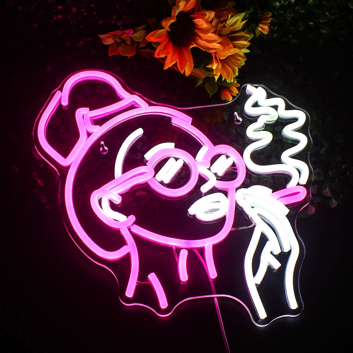 Smoking Lady Neon Sign