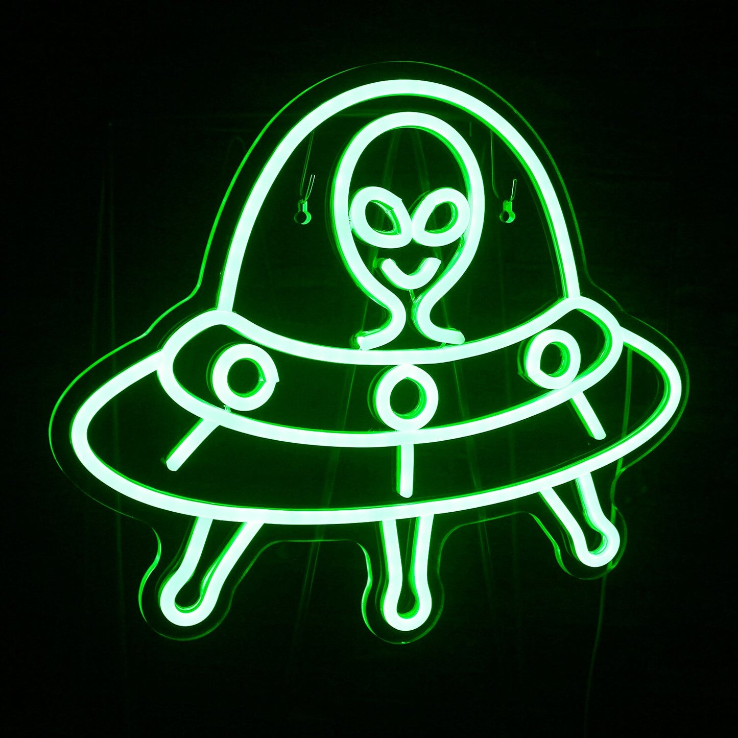 Alien Spaceship Neon Sign
