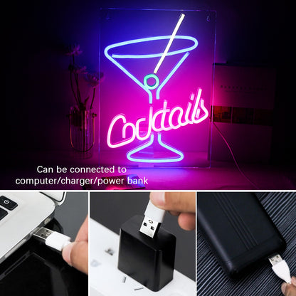 Cocktail Neon LED Sign